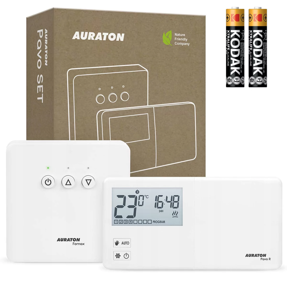Termostat Auraton Pavo R s LCD displejom a prijímačom Fornax