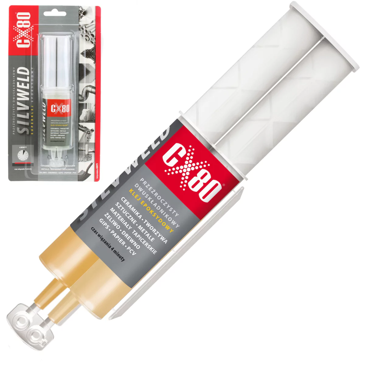 Dvojpiestová striekačka s epoxidovým lepidlom CX80 Silweld