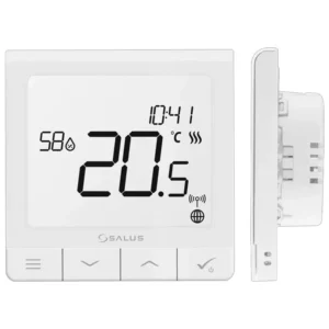 Biely dotykový termostat SALUS SQ610 Quantum s podsvieteným panelom