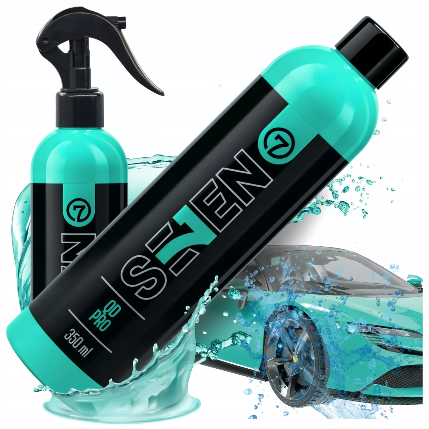 Fľaša prípravku SEVEN QD PRO s obsahom SiO2, 350 ml