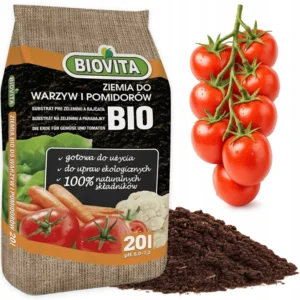 Vrece BIO substrátu Biovita 20 L na pestovanie paradajok a zeleniny
