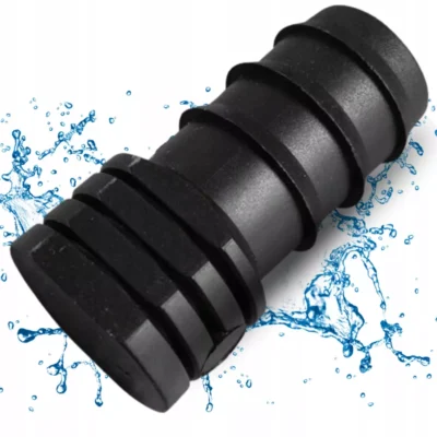 Čierna koncová zátka Bradas na kvapkovú hadicu 16 mm
