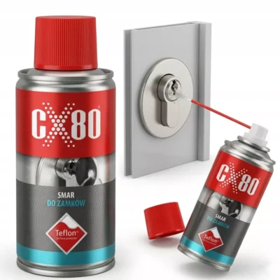 Sprej CX80 s teflónom na mazanie zámkov, balenie 150 ml