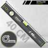 Vodováha hliníková Stalco Perfect Vseries 40 cm, antracit