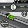 Vodováha hliníková Stalco Perfect Vseries 40 cm, antracit