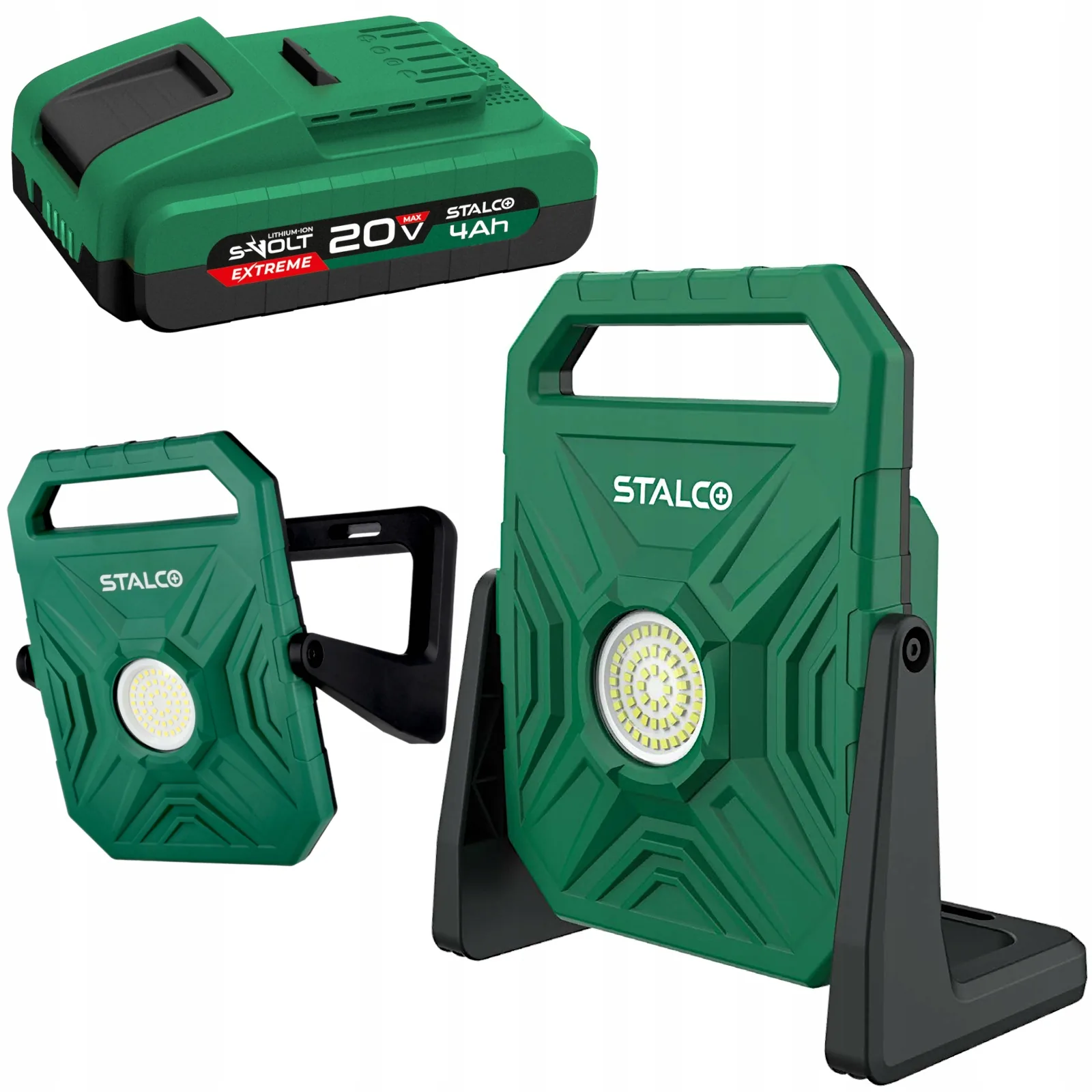 Aku reflektor LED Stalco FLS20 30 W 20 V + batéria 4 Ah