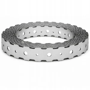 Dierovaná montážna páska vlnitá 11 mm x 10 m, hrúbka 1 mm, Stalco
