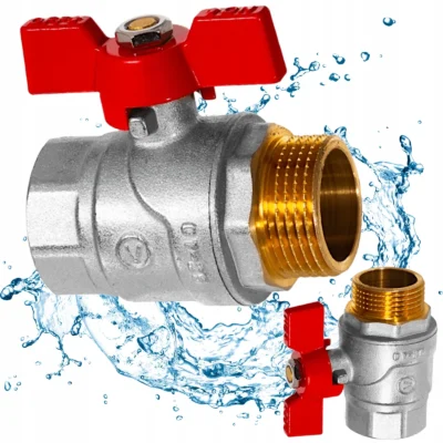 Guľový ventil Valvex OMAX PN30 s motýlikom a mosadzným telom – 3/4" WZ s motýlikom (0,23 kg)