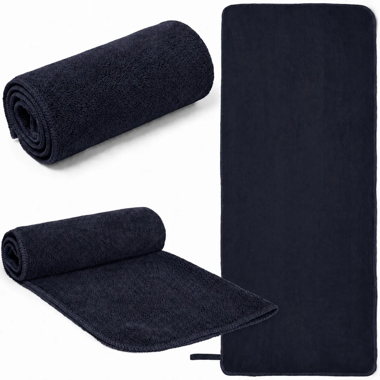 Uterák plážový športový ORLY 145x60 cm tmavomodrý, mikrovlákno 280 g/m²