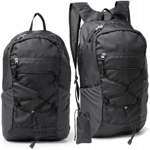 Športový batoh CAPITAN 20 l, RPET Ripstop 420D, čierny