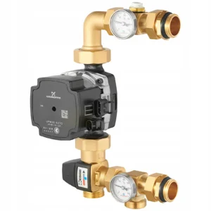 Zmiešavacia skupina DIAMOND 1" s ventilom ESBE a pumpou GRUNDFOS UPM3