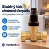 Priamy prepúšťací ventil diferenčného tlaku DU s nastavením, 0,1 ÷ 0,5 bar, vnútorný závit G 3/4"