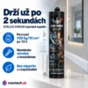 STALCO HEROS | Hybridné univerzálne lepidlo MS Polymer | 290 ml | Extra silné – 430 kg/10 cm²