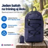 Športový batoh CAPITAN 20 l, RPET Ripstop 420D, tmavomodrý