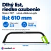 Ručná oblúková píla na drevo Stalco EXP 610 mm