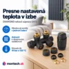 Termostatická súprava k radiátoru 1/2" DIAMOND rohová antracit DN15