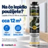 Lepidlo pištoľové superrýchle STALCO 750 ml – bleskové pevné lepenie