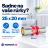Lisovacia spojka PEX-AL-PEX DIAMOND 25 x 20 mm redukčná