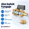 Vypúšťací guľový kohút 3/4" DIAMOND mosadz s hadicovou spojkou a záslepkou