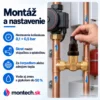 Priamy prepúšťací ventil diferenčného tlaku DU s nastavením, 0,1 ÷ 0,5 bar, vnútorný závit G 3/4"
