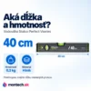 Vodováha hliníková Stalco Perfect Vseries 40 cm, antracit