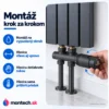 Termostatická súprava k radiátoru 1/2" DIAMOND rohová antracit DN15