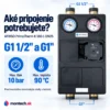 Priama čerpadlová skupina AFRISO PrimoTherm K 180-1 DN25 s čerpadlom Grundfos UPM3S HYBRID 25-70/180